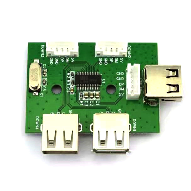 4口集線(xiàn)器pcba電路板